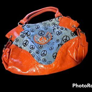 Peace Orange Purse Like New Never Used